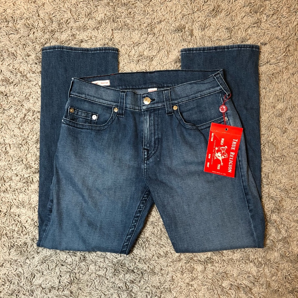 NWT True Religion Ricky relaxed straight jeans